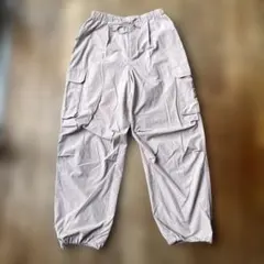 GU カーゴパンツ　ピンク　レディースM