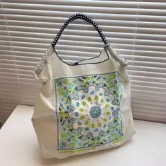 ボールアンドチェン　刺繍エコバッグ　ストラップなし　エコバッグ　バッグ　Mサイズ