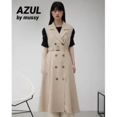美品★AZUL BY MOUSSY トレンチジレワンピース　ジレ　ベスト