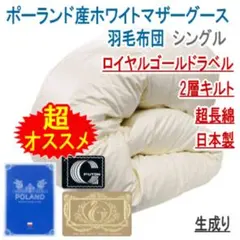 西川 羽毛布団 シングル ルベリ アレルギー対策ゴアテックス グース