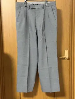 【古着】スラックス　グレー