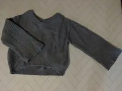 未着用品SNIDEL グレー リブ編み 長袖セーター