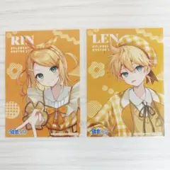 鏡音リン 鏡音レン フラワーレトロルック 特典ブロマイド