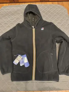 K-WAY ジップアップ ボアフリース フーディ リバーシブル フード付き