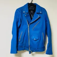 DOWBL レザーライダースジャケット 44 青 DOWBL レザーライダースジャケット 44 青 Amazon | [ハルフ