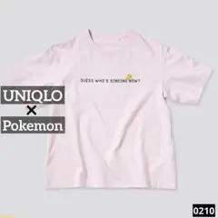 0210 UNIQLO Pokemon コラボ Tシャツ ピンク