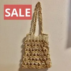 ★最終値下げ★ ハンドメイド　トートバッグ　夏　編み物　かぎ針　コットン