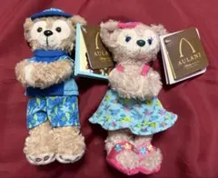 ダッフィー&シェリーメイ　AULANI ぬいぐるみ 2体セット