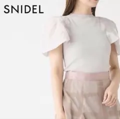 SNIDEL パフスリーブトップス　半袖　スナイデル　シアースリーブのサムネイル