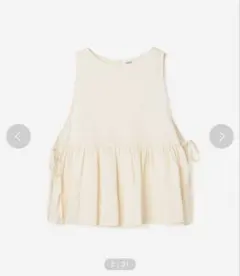 【新品】【le glazik [ルグラジック] スリーブレスシャツ 】