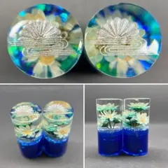 水中花　エアバルブキャップ エアーバルブ 青のサムネイル