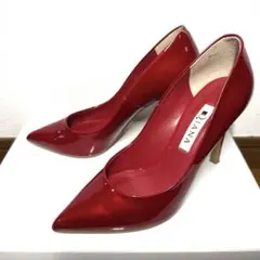 DIANA 22cm / Red / エナメル / 9cmヒール