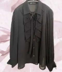 ZARA リボンタイ フリル ブラウス　XS