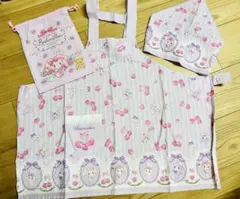 サンリオ ぼんぼんりぼん　エプロン3点セット