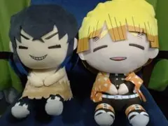 ぬいぐるみ　鬼滅の刃　我妻善逸　嘴平伊之助