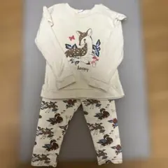 H&M トレーナー（EUR92）&裏微起毛レギンス（EUR86）セットアップ