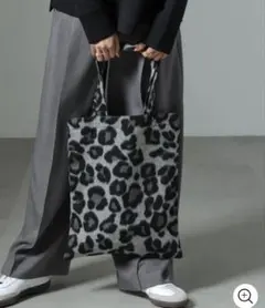 ナノユニバース 2024AW レオパード柄 トートバッグ