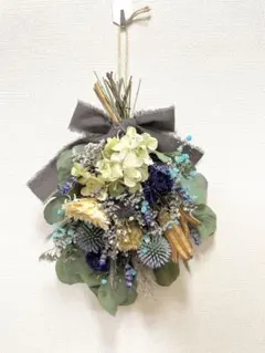 ♡紫陽花パーティ♡ドライフラワー紫陽花スワッグモビールつきbulemix
