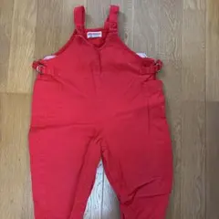 MIKI HOUSE 赤いオーバーオール 90サイズ