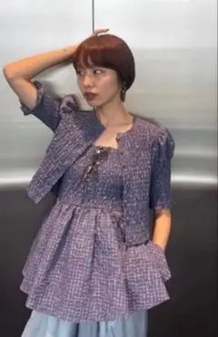 2606157 MEDI BUSTIER SET SHIRRING SHORTのサムネイル