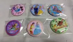 ディズニー 刺繍缶バッジ　6点セット