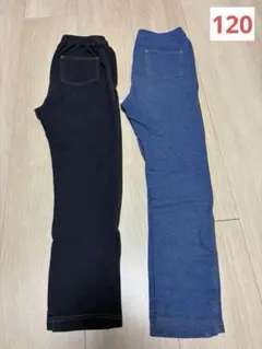 ユニクロ　レギンス　デニムライク　10分丈