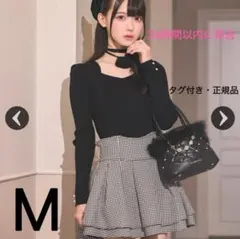 ミシェルマカロン 美脚になれるスカート♥千鳥柄(インナーパンツ付き)m