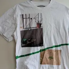 フォトプリント 半袖Tシャツ ホワイト