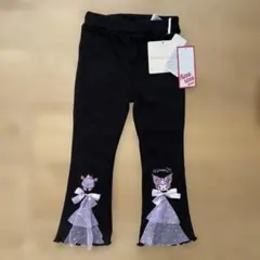 クロミ 刺繍 黒 ロングパンツ レギンス メロウ 110