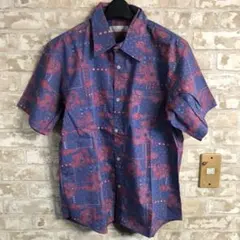 古着 90's 総柄シャツ ペイズリー柄 一点物