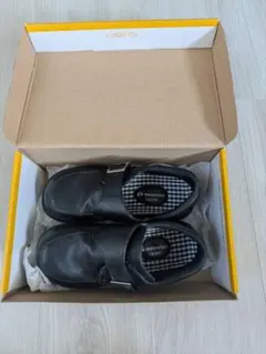 ムーンスター　黒マジックテープ フォーマルシューズ　19.0㎝