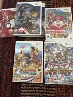 Wii 소프트 몬스터 헌터 3 모모타로 덴테츠 원피스 드레이크