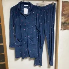 (新品)ハート柄長袖マタニティパジャマ MーL