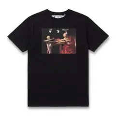 極美品 Off-White カラヴァッジョ Tシャツ M 紫 アローロゴ 完売品 