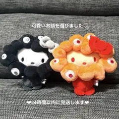 サンリオxミャクミャク 推しカラー&黒（ブラック）なりきりぬいぐるみBC キティ