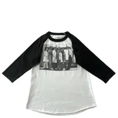 90s USA製 ER 海外ドラマ 緊急救命室 ラグランTシャツ L 白 黒のサムネイル
