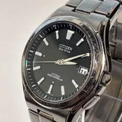 美品 稼働品 CITIZEN シチズン メンズ 腕時計 デイト アテッサ