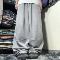 NIKE y2k バギー スウェットパンツ 00s グレー ストリート 極太