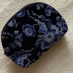 化粧ポーチ　シェニール織り　ロイヤルコペンハーゲン