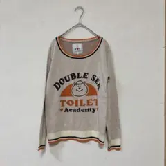 WC ダブルシー クマタン ニット セーター 若槻千夏　ベージュ　フリー　日本製