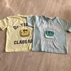 ドクターイエロー　はやぶさ　半袖2枚セット　100