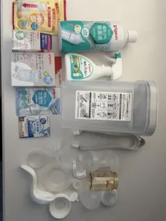 ピジョン 母乳アシスト さく乳器 手動 アダプター 除菌洗剤等セット
