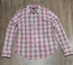 【在庫処分セール・極美品】トミーヒルフィガー レディースチェックシャツ M