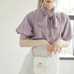 SG5 GRL ロングカフスリボンタイブラウス[k8762w]