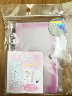 【新品・未使用】クーリア　とうめいシールバインダー　透明　ピンク