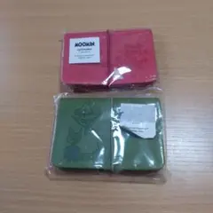 ムーミン リトルミィ・スナフキン　カードホルダー　レッド＆グリーン