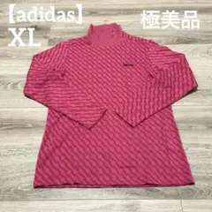 【極美品✨】adidas レディース　ゴルフウェア　タートルネック　ピンク　XL