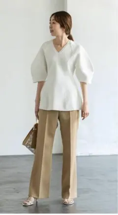 OHGA CROCHET クロシェ フレンチスリーブ レースブラウス - メルカリ