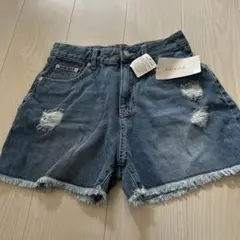COLZA ダメージデニムショートパンツ L