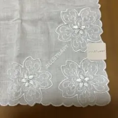JILL STUART 花柄刺繍 ハンカチ